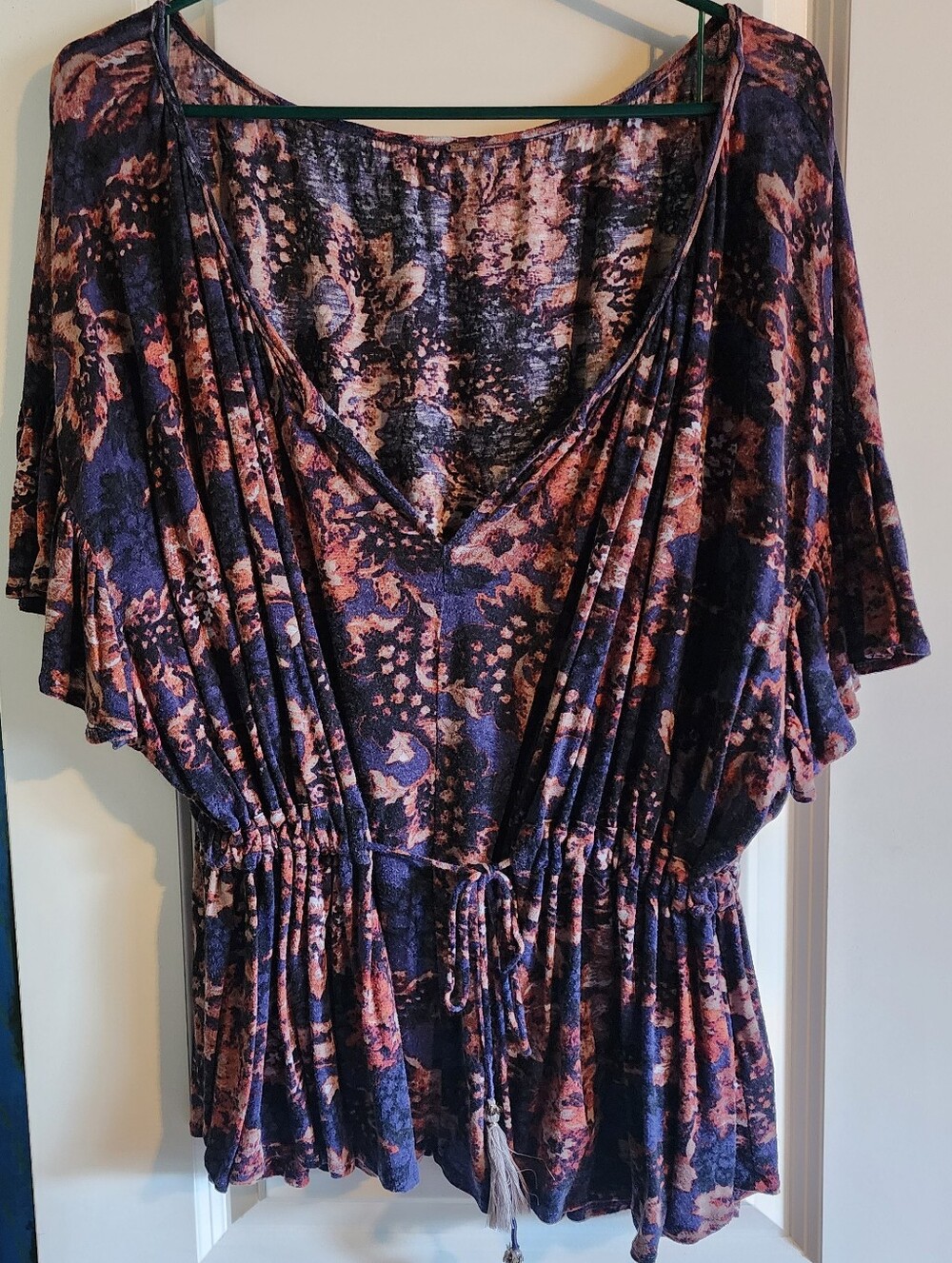 Free People Faded Blue/Pink Top Unknown Size